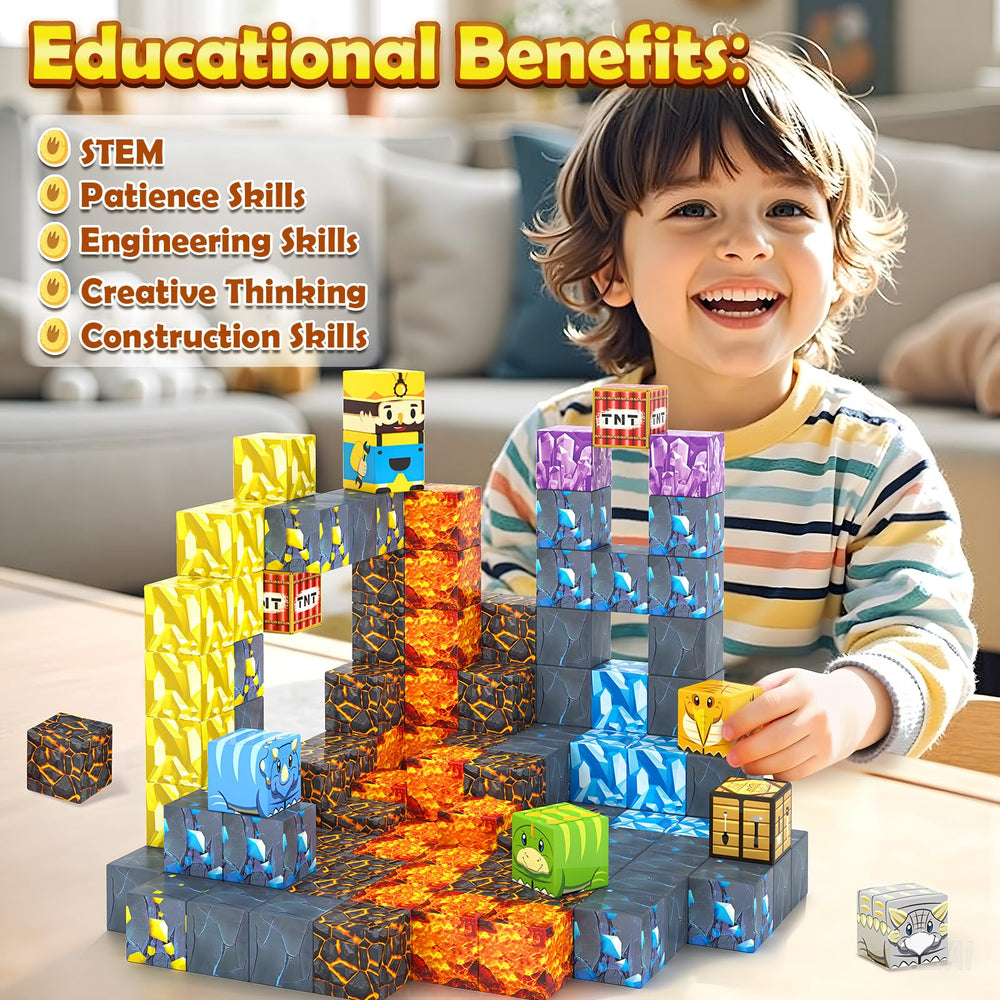 Toylogy dino sword magnets in action for imaginative play sessions