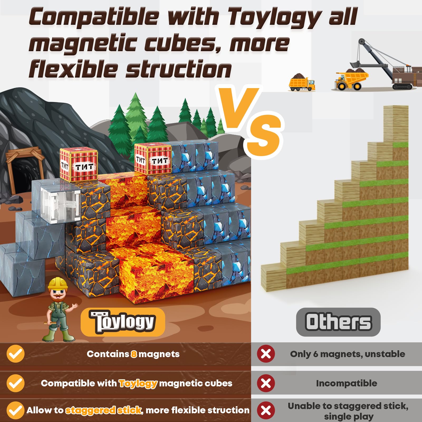 Toylogy Diamond exploration blocks highlight vibrant play for curious minds.