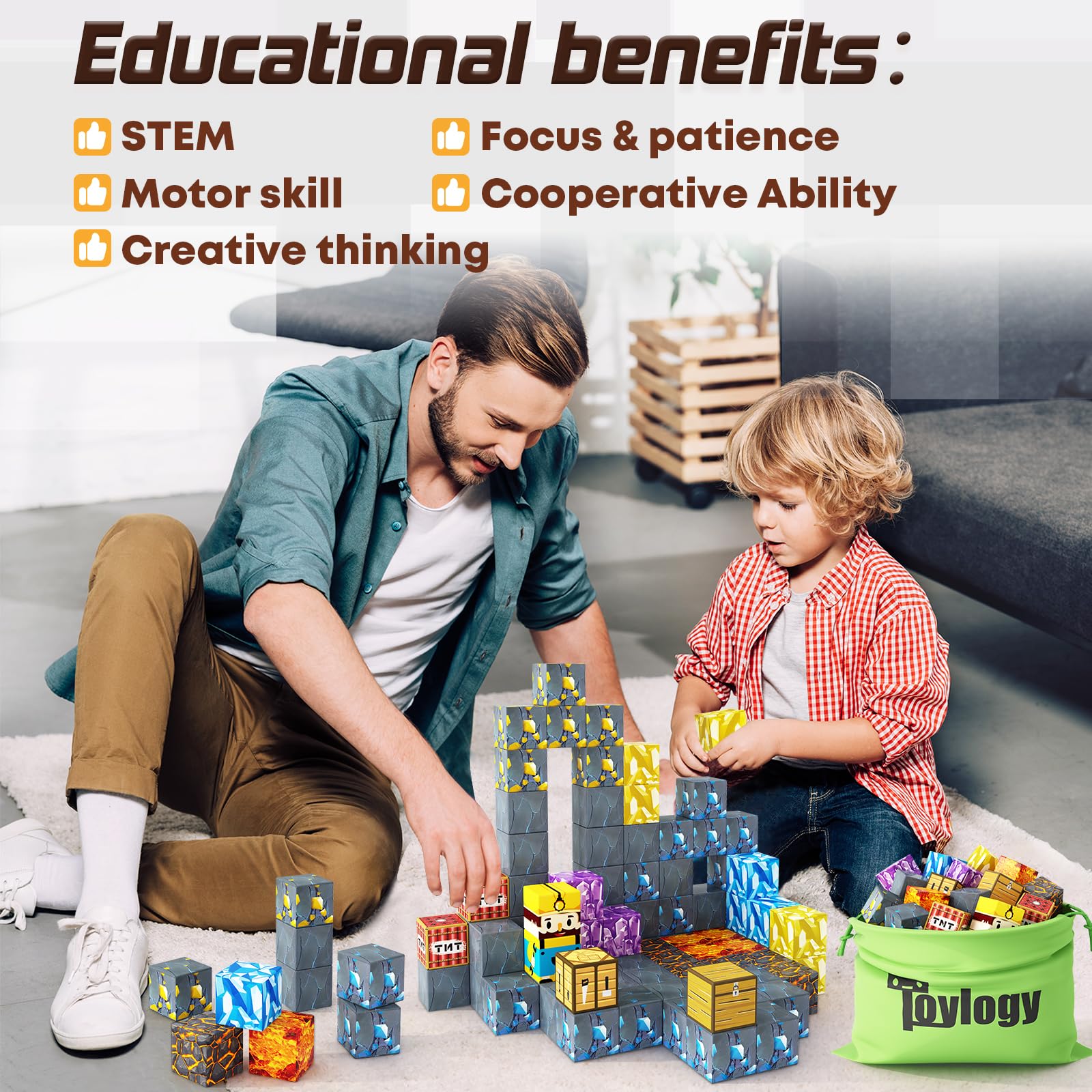Toylogy Gift-ready blocks make a popular present for curious children.