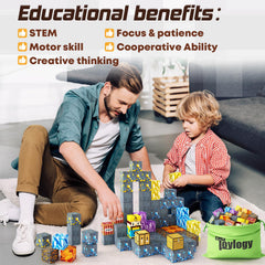 Toylogy Gift-ready blocks make a popular present for curious children.