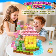 Toylogy magnetic blocks Mine Magworld open-ended STEM play for kids