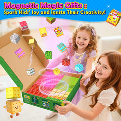 Toylogy magnetic blocks pumpkin baskets support seasonal storytelling and play