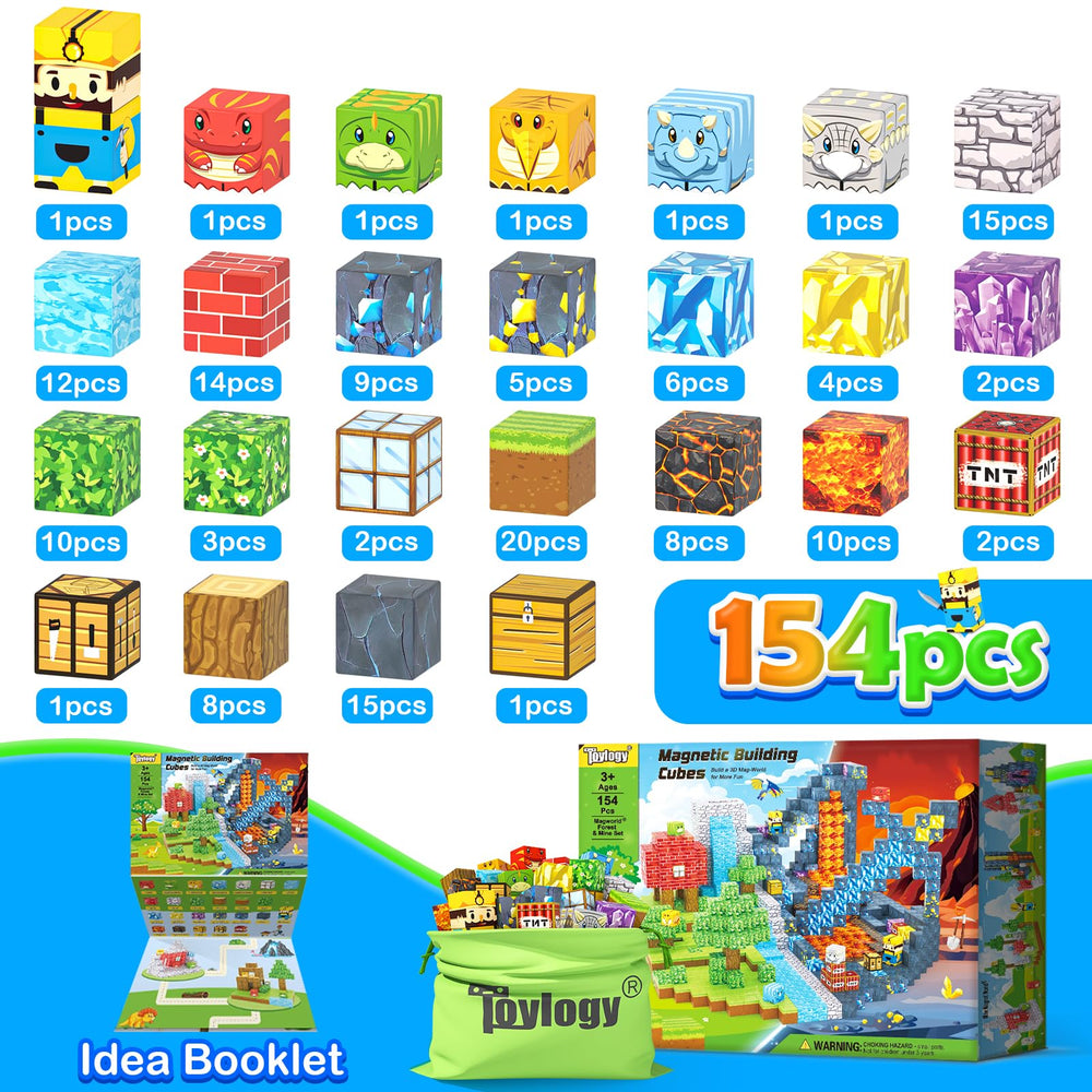 Toylogy Magnetic Build World shows versatile tiles for endless Dino adventures