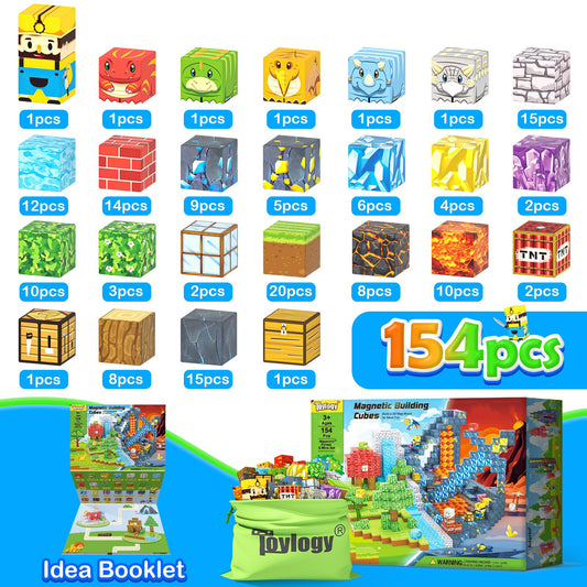 Toylogy Magnetic Build World shows versatile tiles for endless Dino adventures