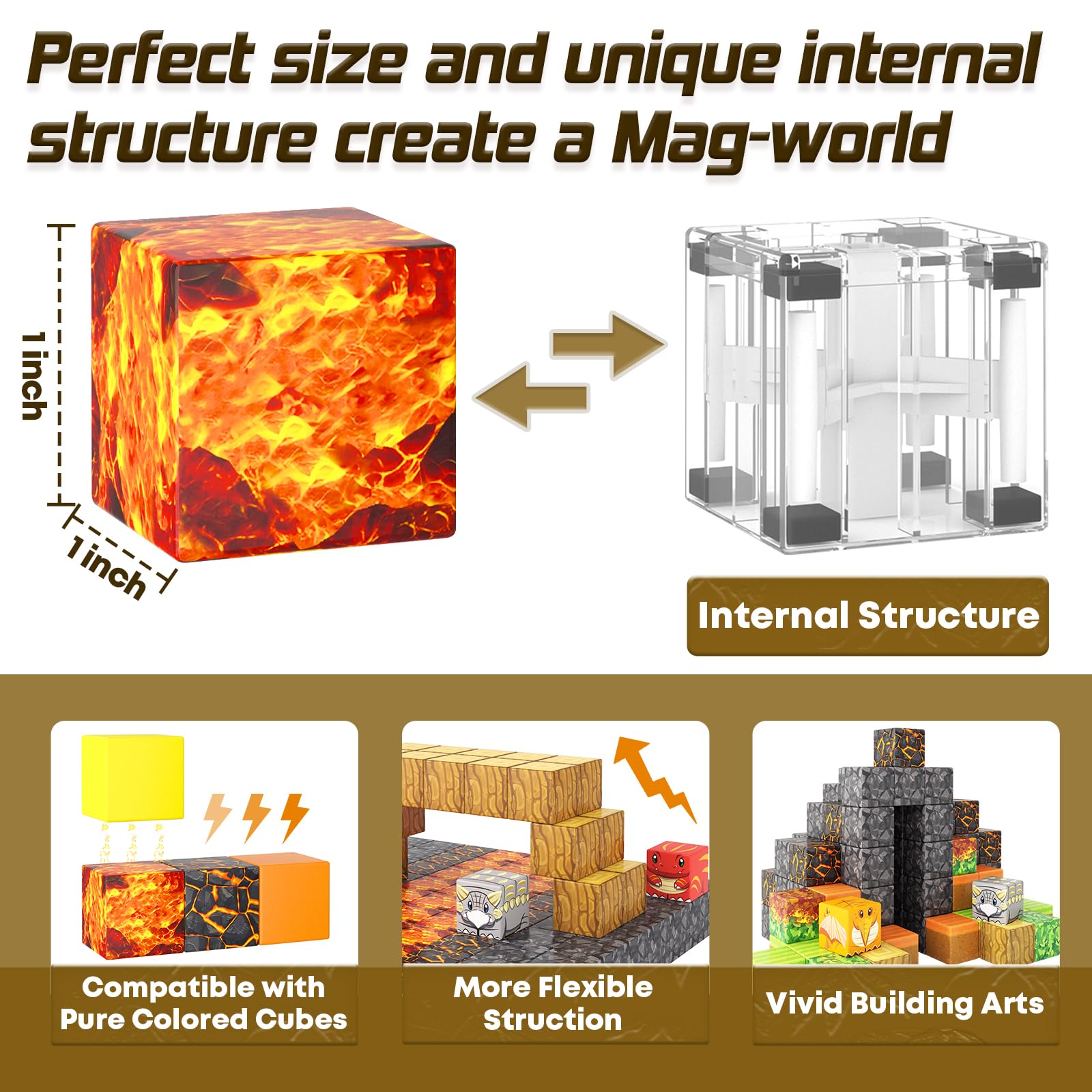 Toylogy magnetic tiles dino playset supports creative design and STEM basics