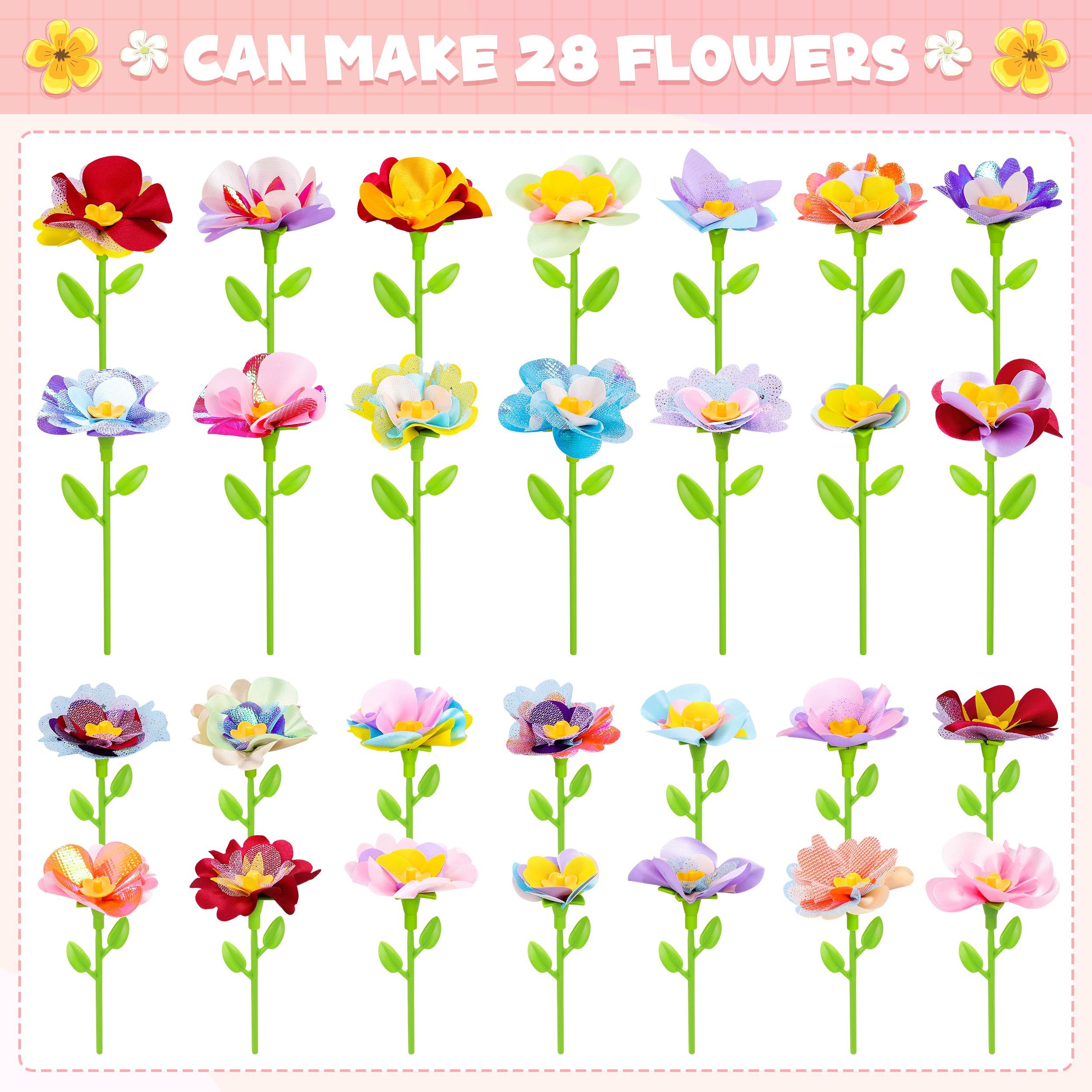 Toyly DIY Fabric Flower Bouquets assembly accessories for hands on crafting