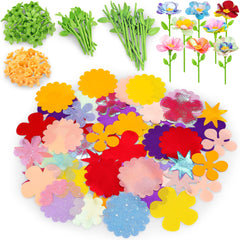 Toyly DIY Fabric Flower Bouquets cover art showing colorful pieces for creative play