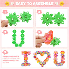 Toyly DIY splicing fun with petals attaching to the base for unique designs