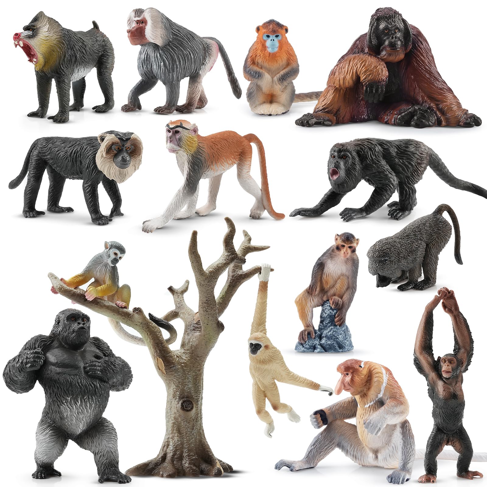 Toymany gorilla figure for imaginative play and wildlife curiosity.