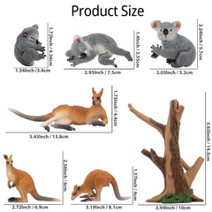 Toymany kangaroo figurine in playful pose supports imaginative play and storytelling.