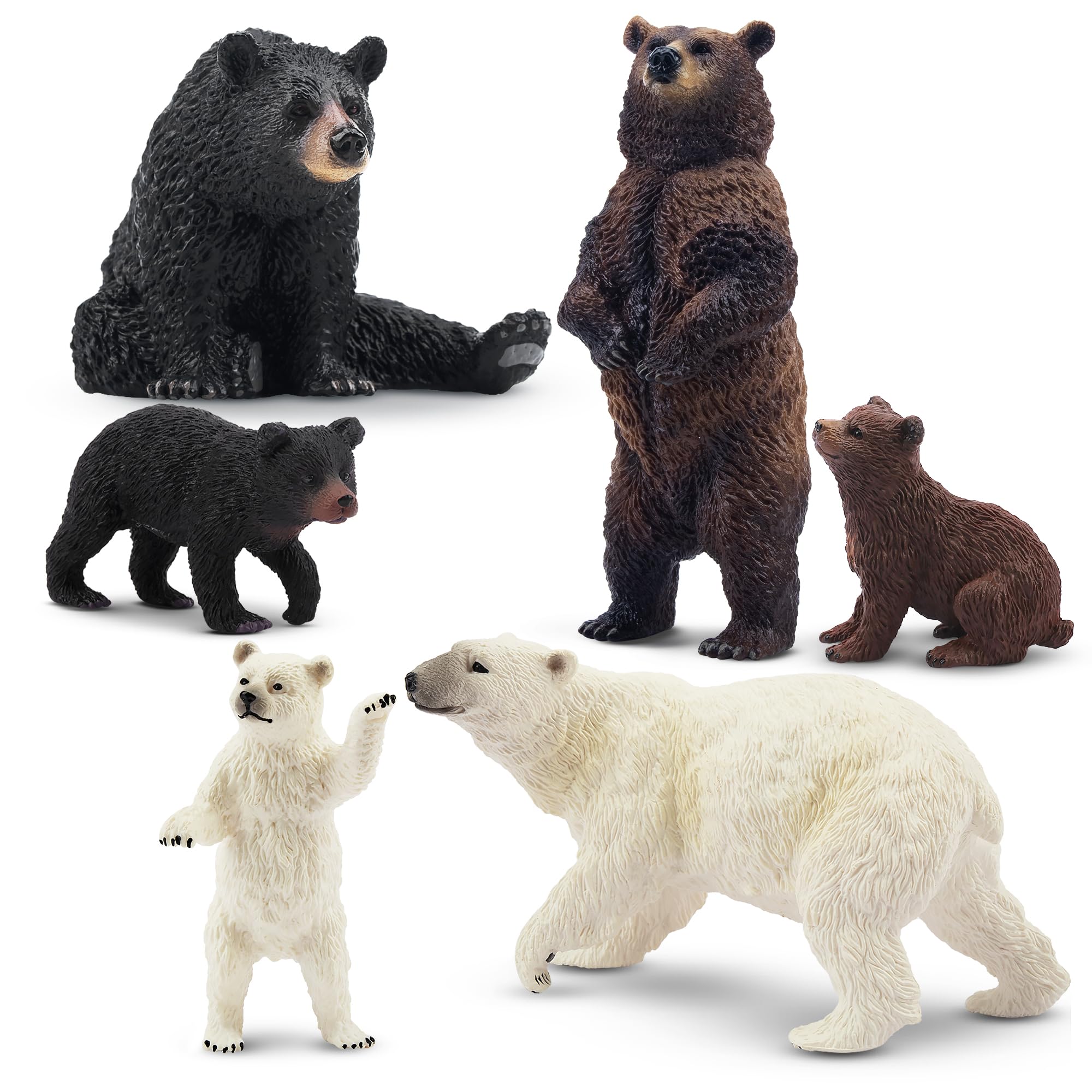 Toymany bear-family-collection supports group play and educational display accents