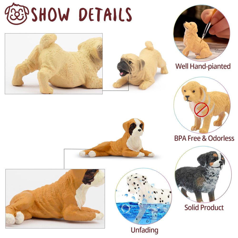 Toymany bernese mountain dog mini figure for educational activities.