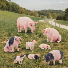 Toymany farm pig set ideal for birthday gifts and classroom prizes