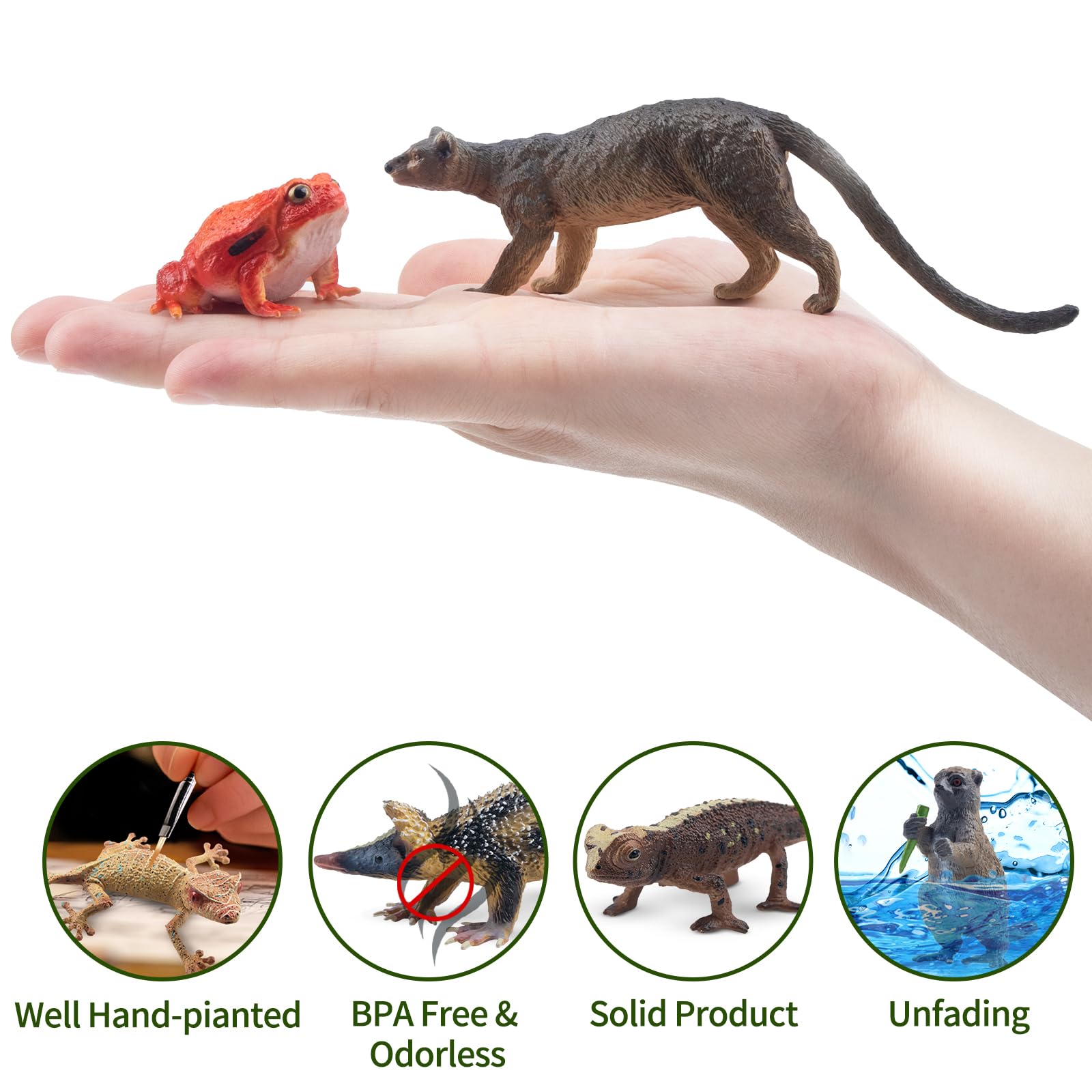 Toymany black-and-white ruffed lemur figure shines in classroom displays and storytelling.