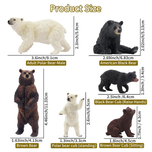 Toymany black bear figurine for storytelling and pretend adventures