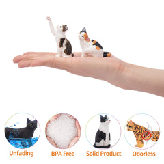 Toymany stretching cat figure perfect as cake toppers.
