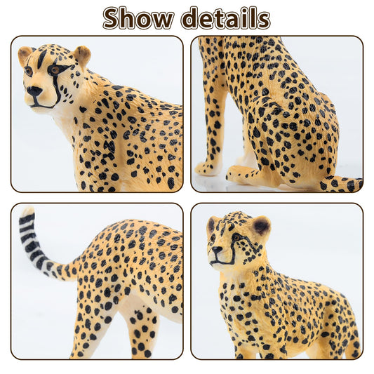 Toymany cheetah figurines two male cheetahs for display and storytelling.