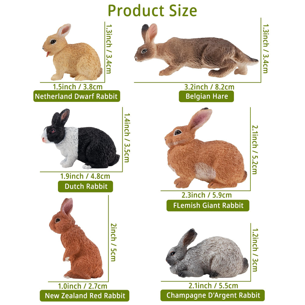 Toymany Easter bunny figure suited for dioramas and storytelling projects.
