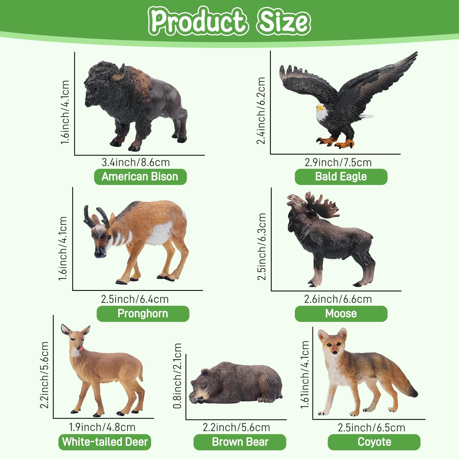 Toymany American Bison figurine for wildlife exploration and display