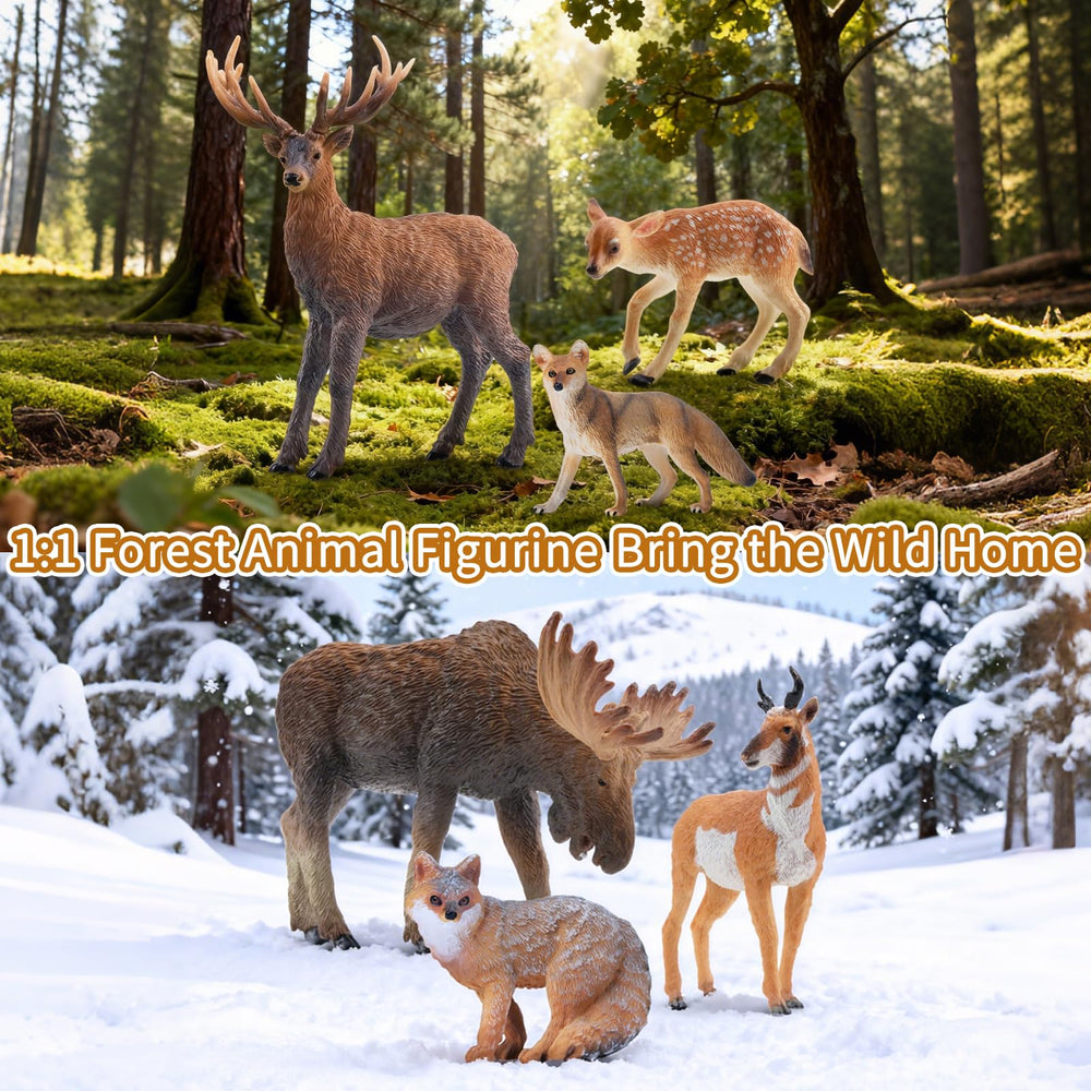 Toymany coyote figure sturdy for creative pretend play