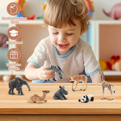 Toymany snow leopard figurine for forest-themed learning corners
