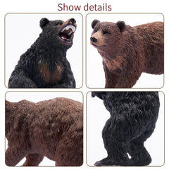 Toymany grizzly bear figure with lifelike detail