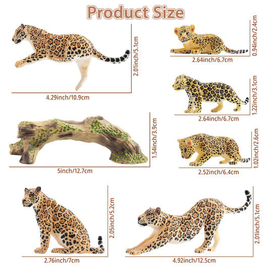 Toymany leopards cubs close-up shows cute expressions for storytelling.