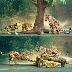 Toymany leopard diorama play aids classroom crafts and projects.