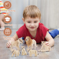 Toymany lion cake topper figure adds cute jungle charm to desserts