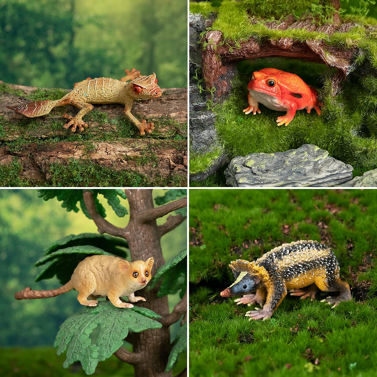 Toymany madame berthe's mouse lemur figure adds charm to tiny-animal dioramas.