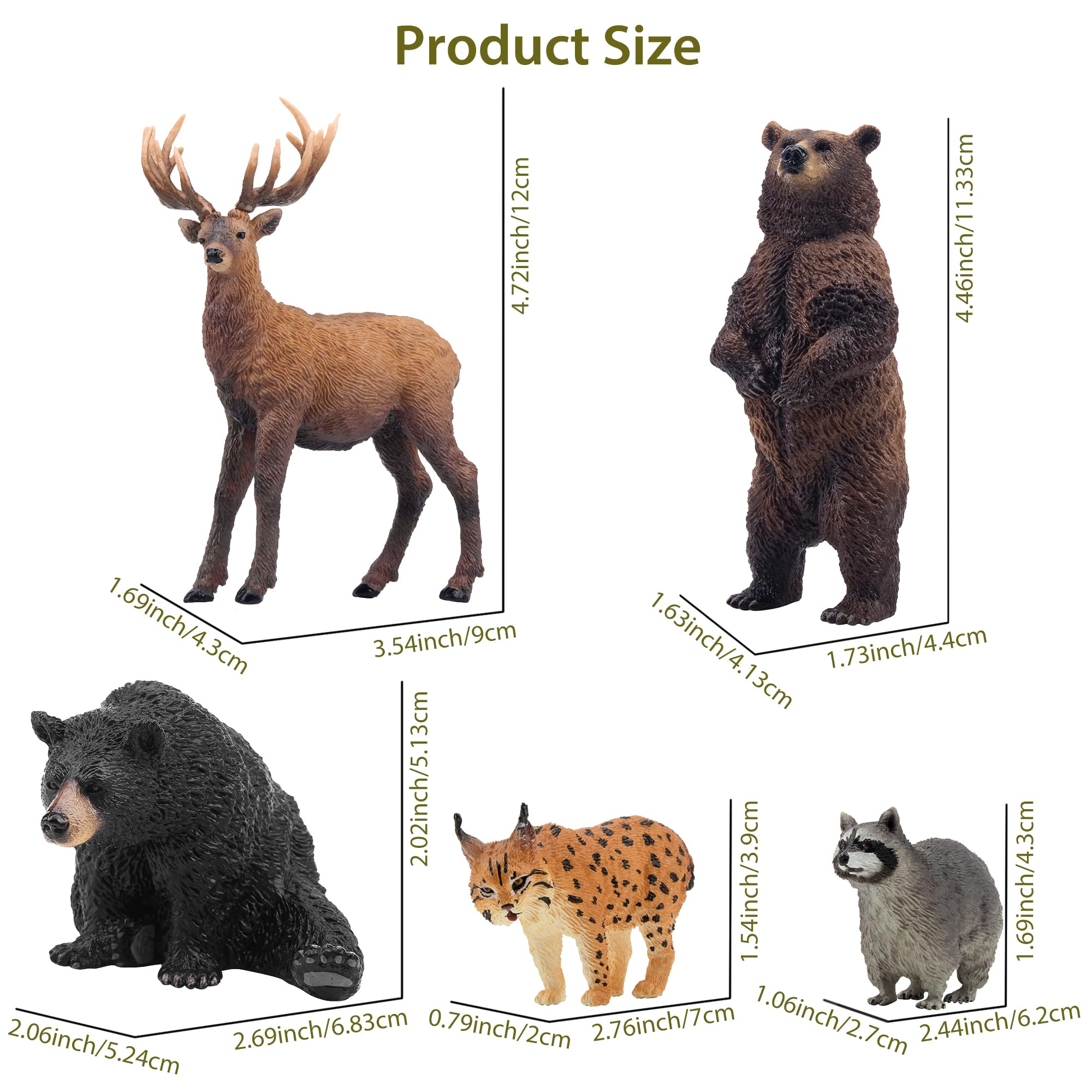 Toymany Elk figurine with realistic paint for storytelling and decorative shelves