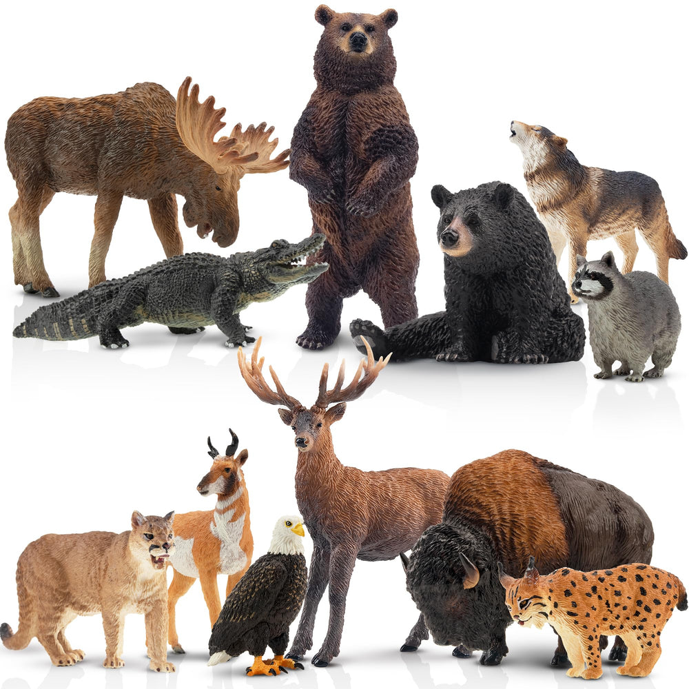 Toymany Moose figurine with lifelike detail for imaginative play and display