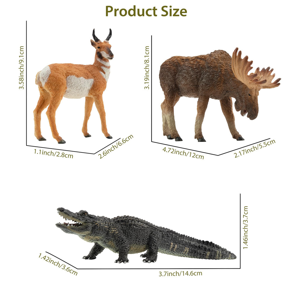 Toymany Pronghorn figurine bright details for creative play and dioramas
