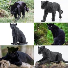 Toymany panther cake topper display adds playful jungle flair.