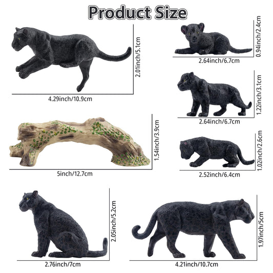Toymany panther cub detail highlights lifelike eyes for engaging storytelling.