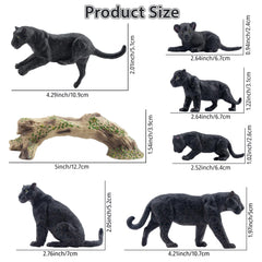 Toymany panther cub detail highlights lifelike eyes for engaging storytelling.