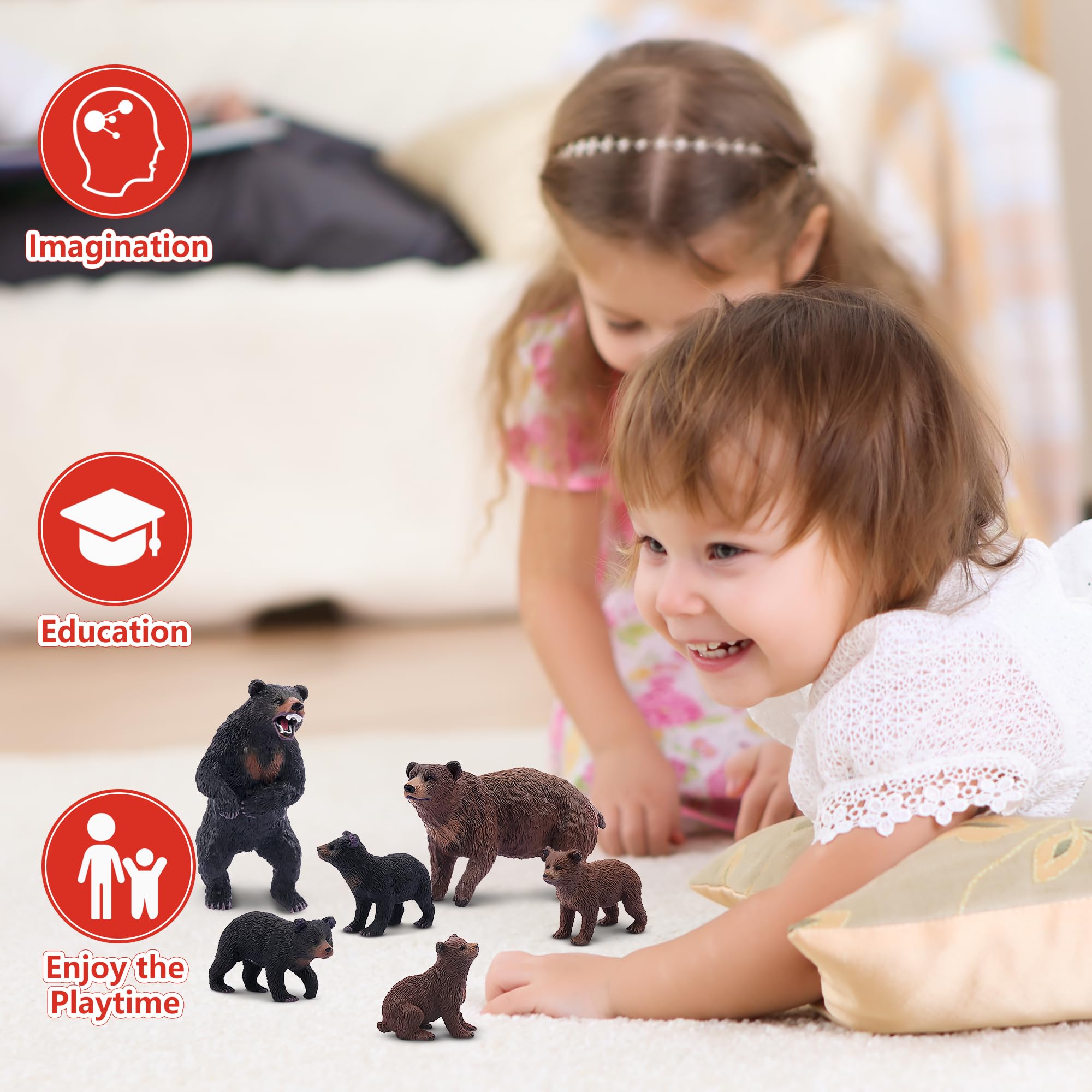 Toymany safety materials ensure non-toxic bear figures