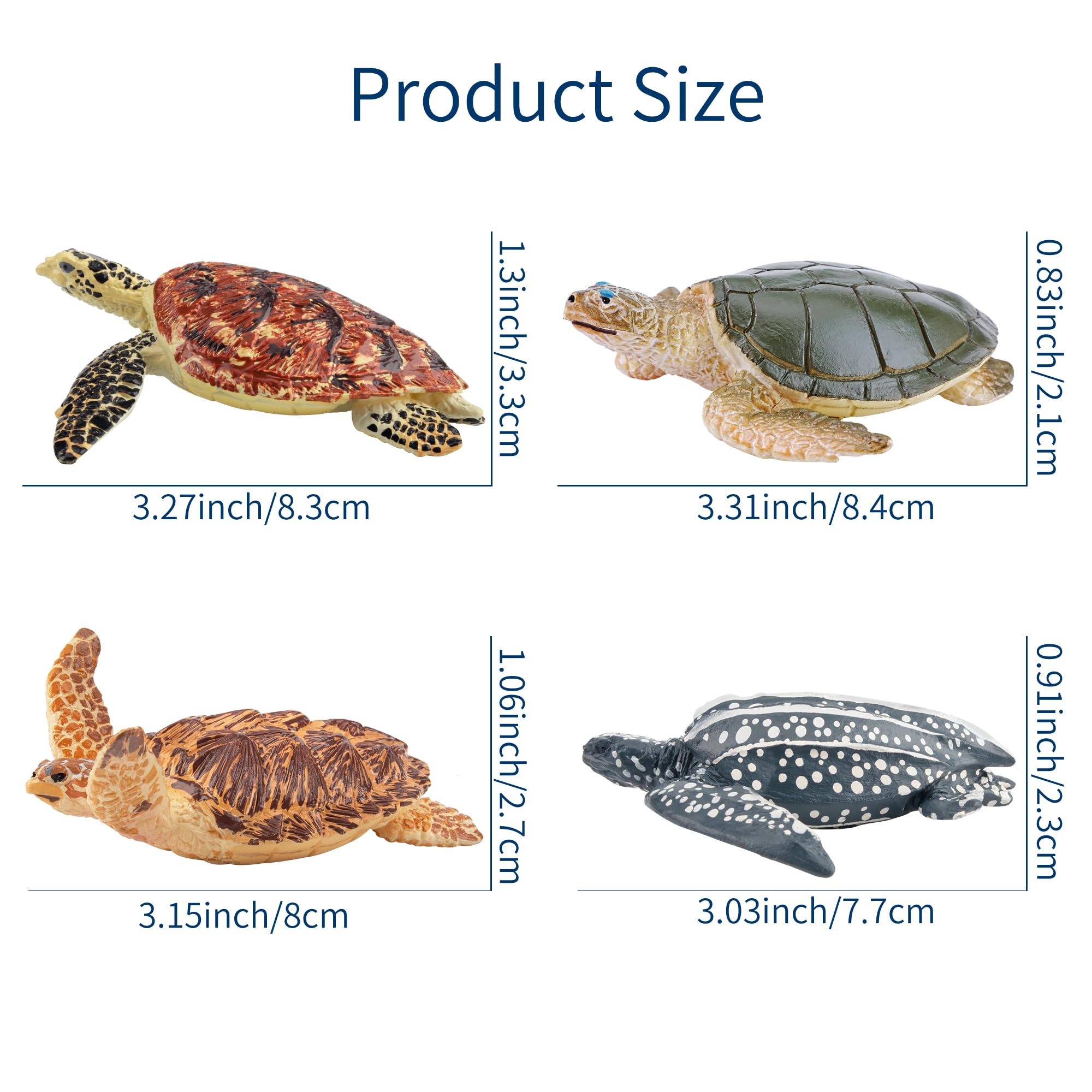 Toymany sea turtle figurine 5 hand painted detail adds visual interest for crafts