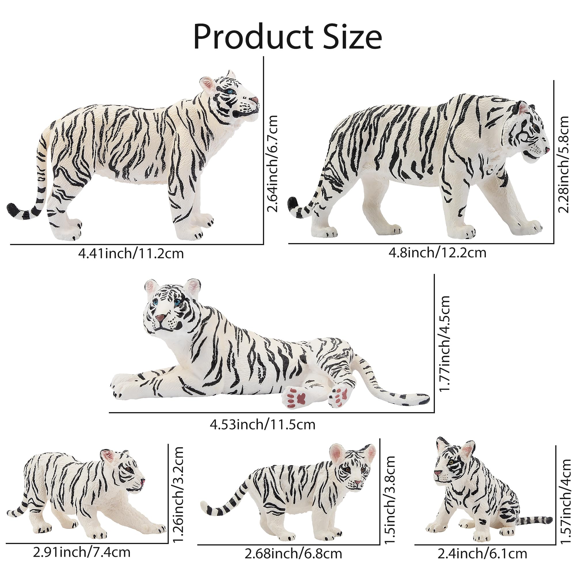 Toymany tigress figurines with lifelike details for storytelling fun