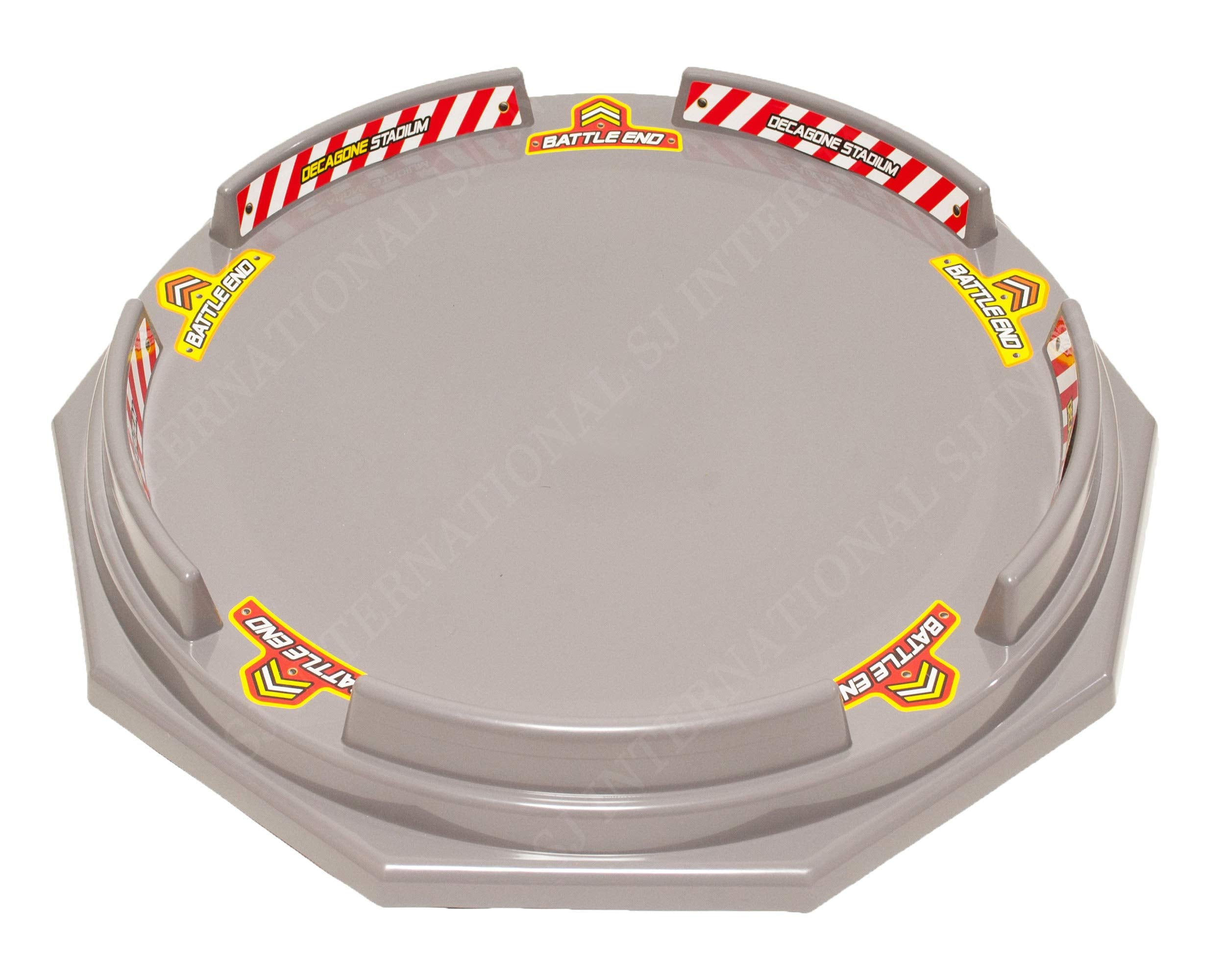 TOYMECA Decagon Battling Tops Stadium showcases a giant arena for family battles in safe, durable plastic.