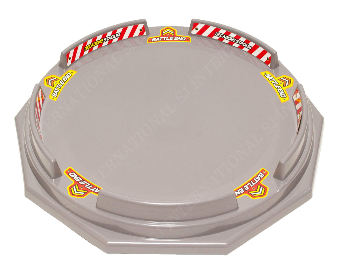 TOYMECA Decagon Battling Tops Stadium showcases a giant arena for family battles in safe, durable plastic.