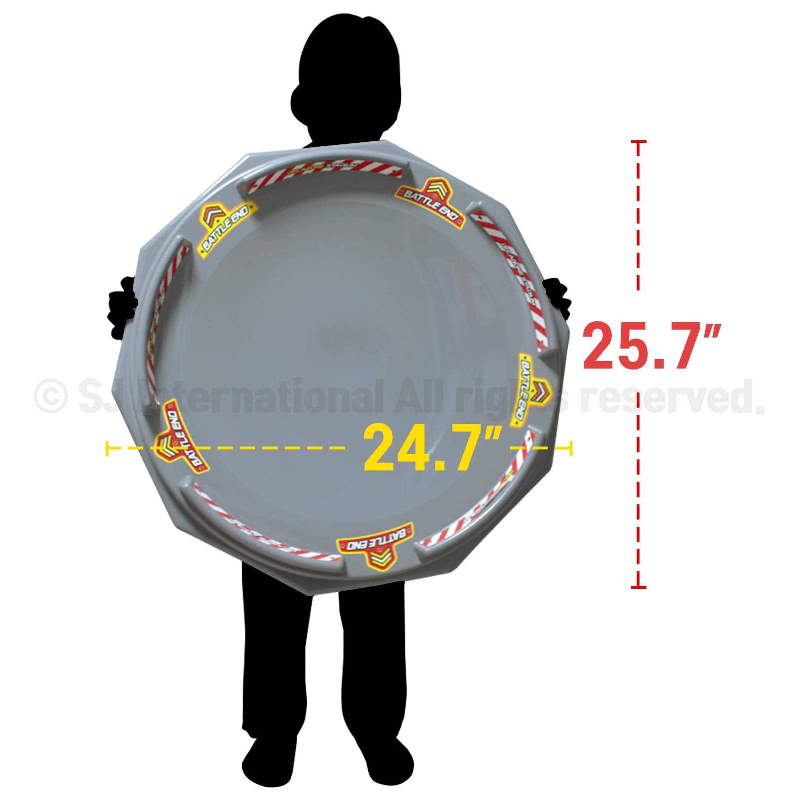 TOYMECA stadium built from thick PP plastic for safe play and long-lasting use.