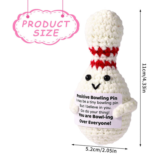 TOYMIS bowling ball plush featuring an encouraging card for gifting