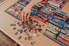 Toynk Arcadeageddon puzzle display-ready board and box art inspiration.