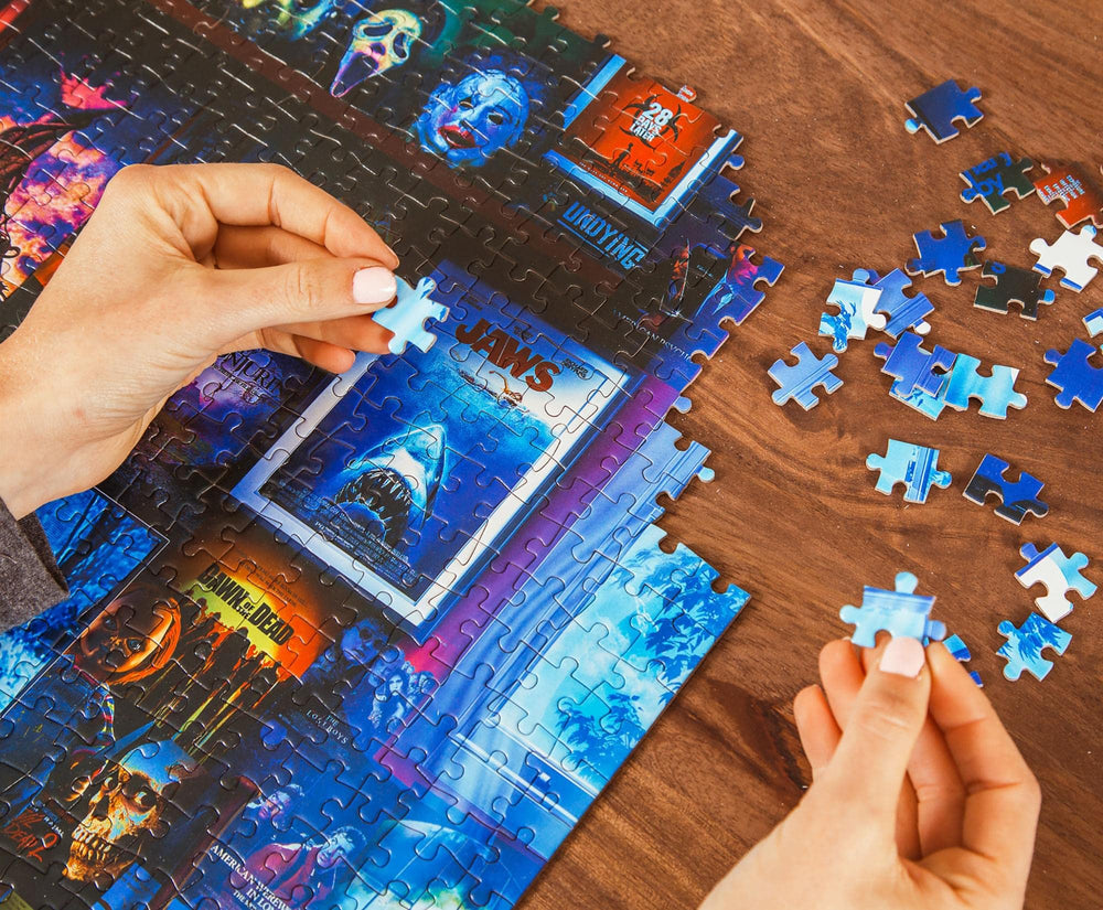 Toynk House of Horrors puzzle interlocking pieces provide satisfying assembly
