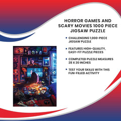 Toynk House of Horrors puzzle nightmarish icons evoke classic horror vibes