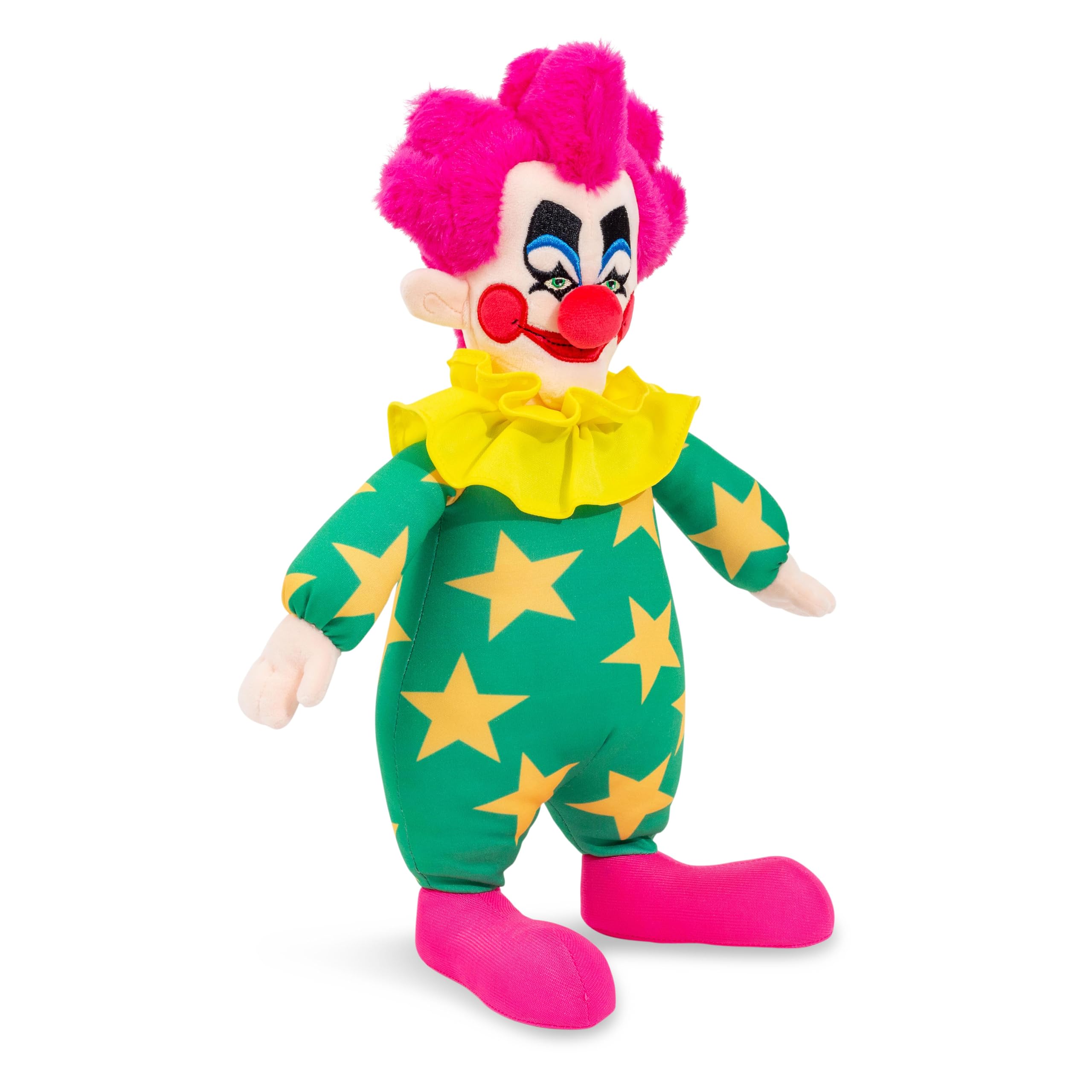 Toynk Spikey plush back view shows plushy texture and sturdy base.