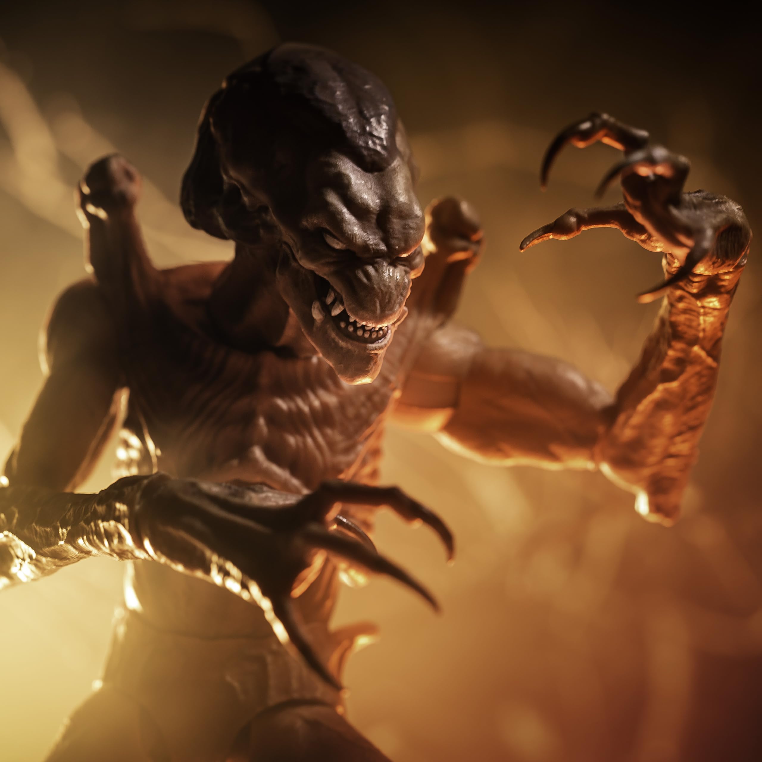 Toynk Pumpkinhead 1:12 scale fits with horror memorabilia collections.