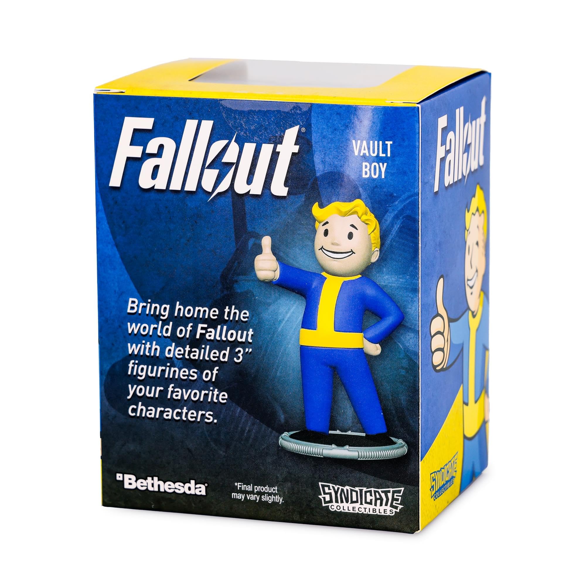3-inch Vault Boy radiates optimism, a whisper of Vault-Tec style.