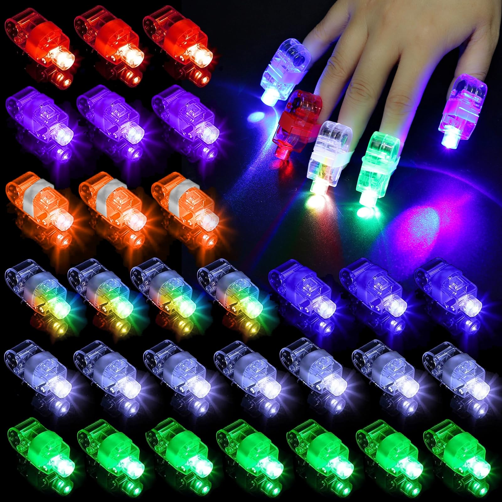 Toyoget LED finger light with a flexible elastic band for comfortable wear